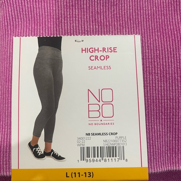 🆕 No Boundaries High Rise Seamless Junior Leggings, Purple - Picture 5 of 7